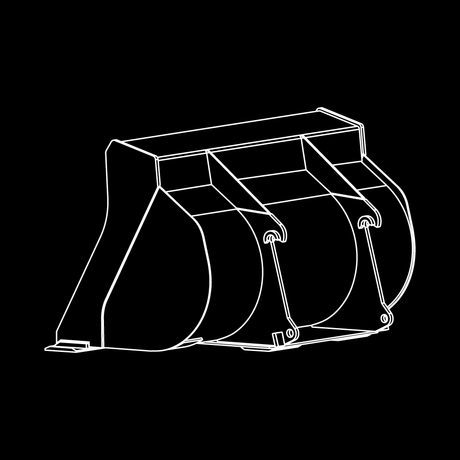 WAIN ROY Wheel Loader Bucket Class 7 with 4.50 to 5.50 cubic yard capacity for heavy material loading and handling