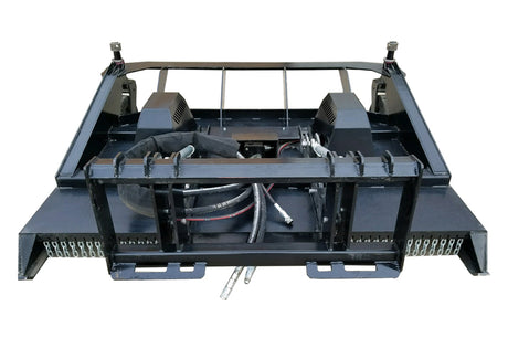 BLUE DIAMOND Brush Cutter for Skid Steer - DUAL SPINDLE MOTOR