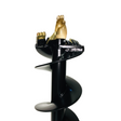 Digga A4 general purpose earth auger bit with carbide cutting teeth and black helical flighting on white background