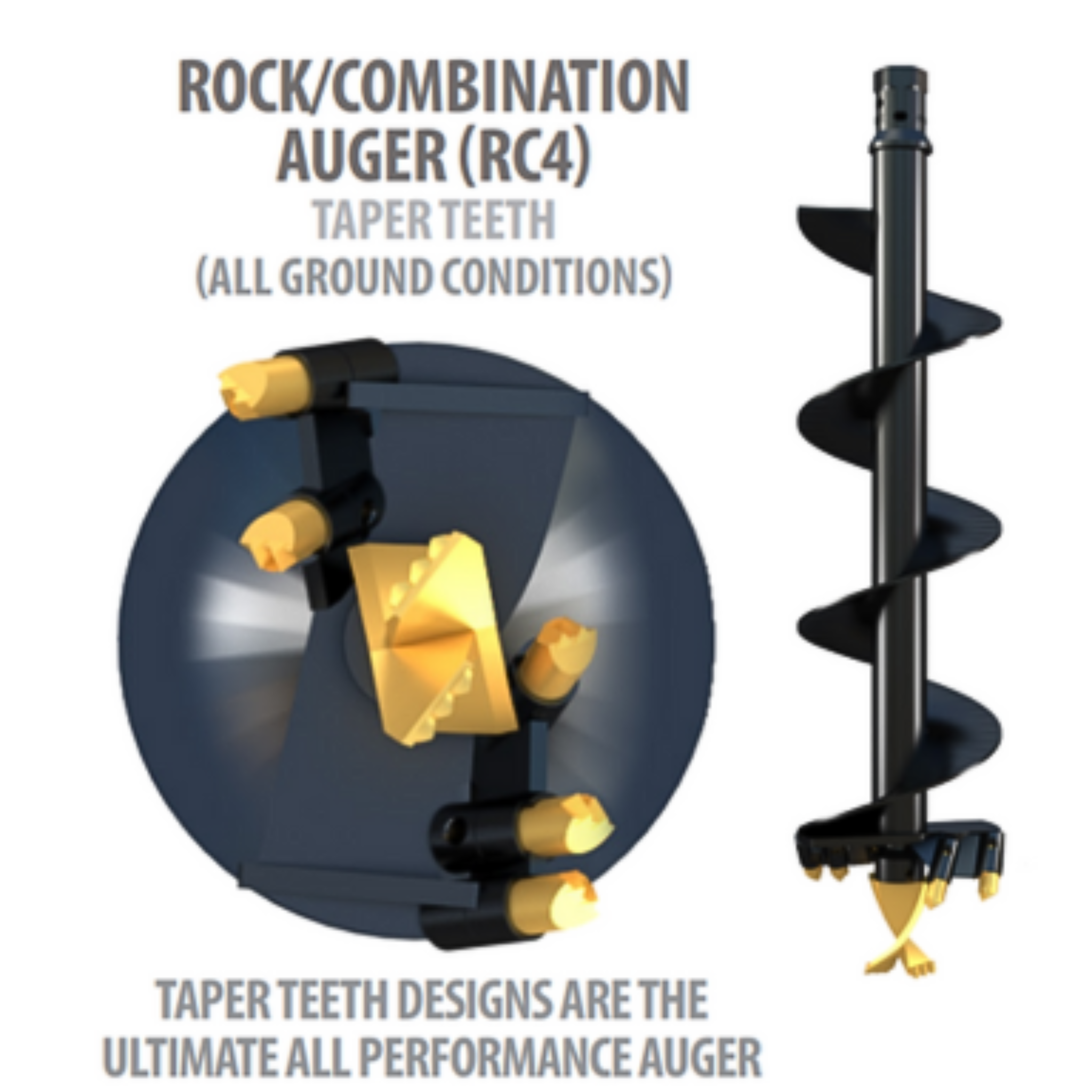 Digga RC4 Rock / Earth Combo Auger Bit