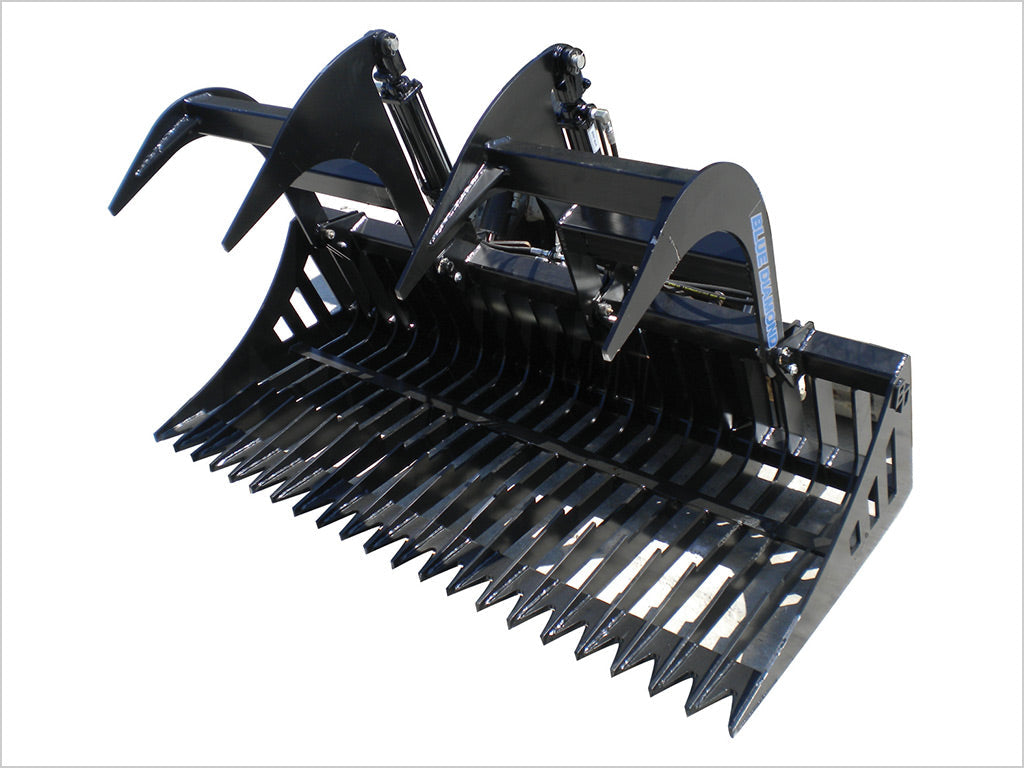 BLUE DIAMOND | Rock Grapple for Skid Steer Loader