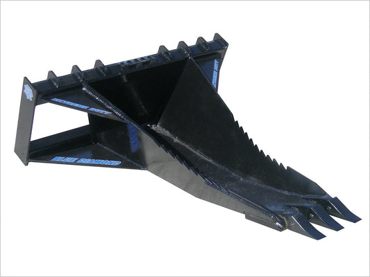 BLUE DIAMOND Extreme Duty Stump Bucket for Skid Steer