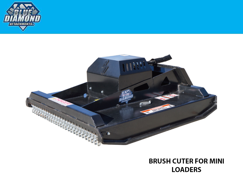 BLUE DIAMOND Brush Cutter for Mini Skid Steer