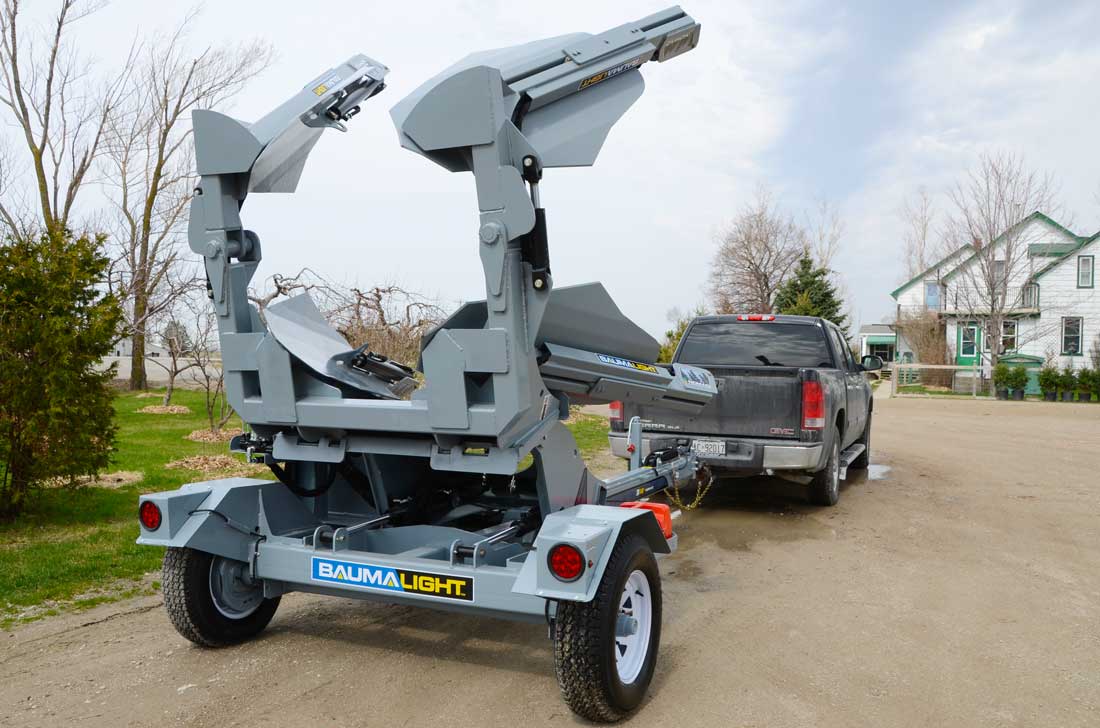 Baumalight Trailer Mounted Tree Spade-With Self Contained Hydraulic Power Pack | TR330-440-650 | 30" / 40" / 50" Root Ball Diameter | Pull Type