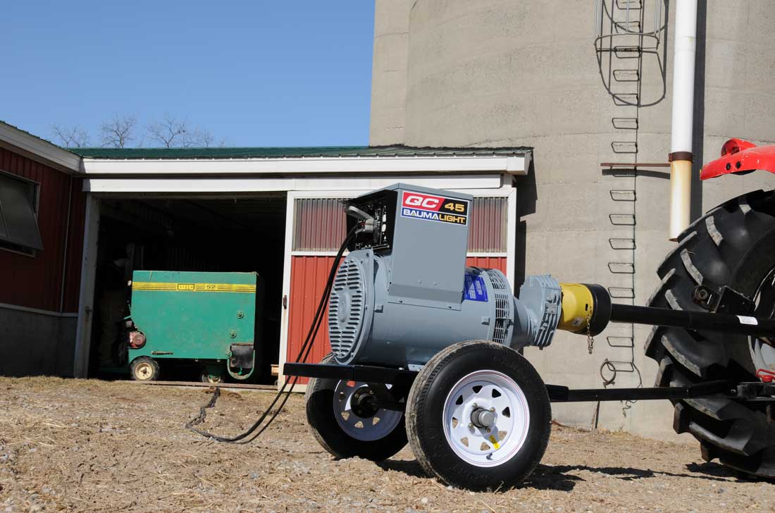 Baumalight Generator PTO 4 Pole | Model Q Series | 12KW-113KW | 21HP-153HP | For Tractor