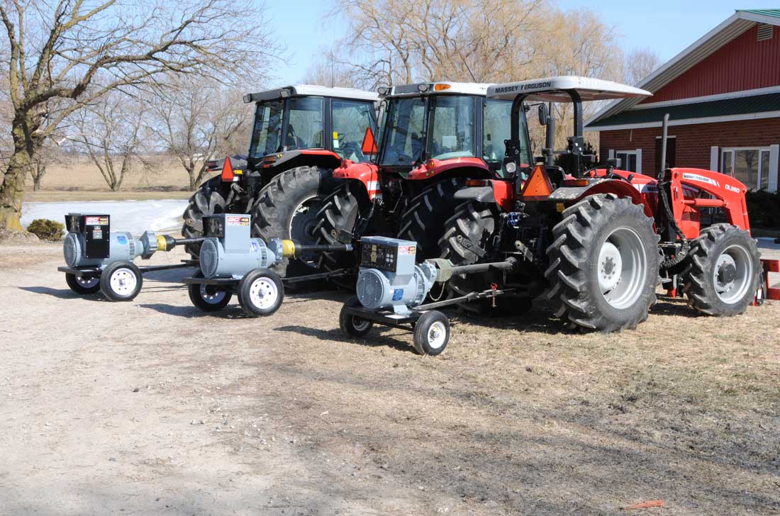 Baumalight Generator PTO 4 Pole | Model Q Series | 12KW-113KW | 21HP-153HP | For Tractor