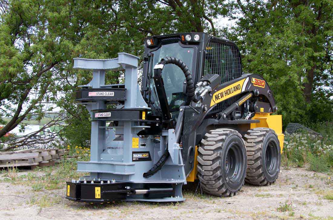 Baumalight ISH/ISR Series Tree Shear With Buncher For Skid Steer