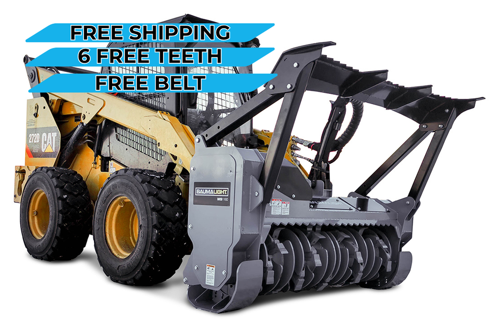 Baumalight MS1160 Heavy Duty Fixed Tooth Brush Mulcher For Skid Steers