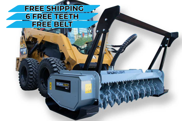 Baumalight MS572 Skid Steer Mulcher | 72" Fixed Tooth Brush Mulcher