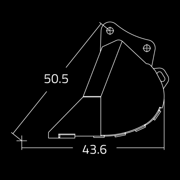 WAIN ROY | Dirt Buckets for Excavators (20,000-30,000 lbs.)