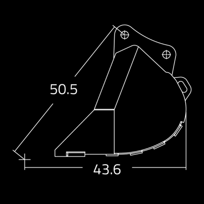 WAIN ROY | Dirt Buckets for Excavators (20,000-30,000 lbs.)