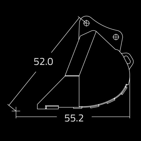 WAIN ROY | Dirt Buckets for Excavators (20,000-30,000 lbs.)