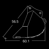 WAIN ROY | Dirt Buckets for Excavators (30,000 - 41,000 lbs.)