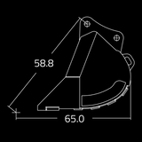WAIN ROY | Dirt Buckets for Excavators (52,000 - 65,000 lbs.)