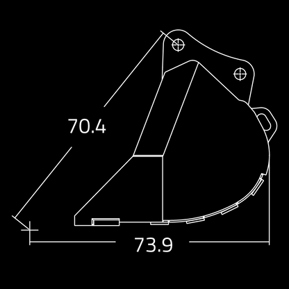 WAIN ROY | Dirt Buckets for Excavators (65,000 - 95,000 lbs.)