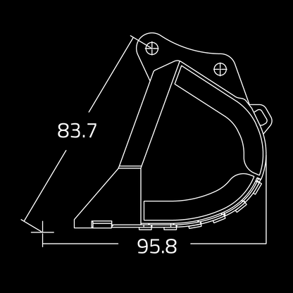 WAIN ROY | Severe-duty Rock Buckets for Excavators (110,000-160,000 lbs.)
