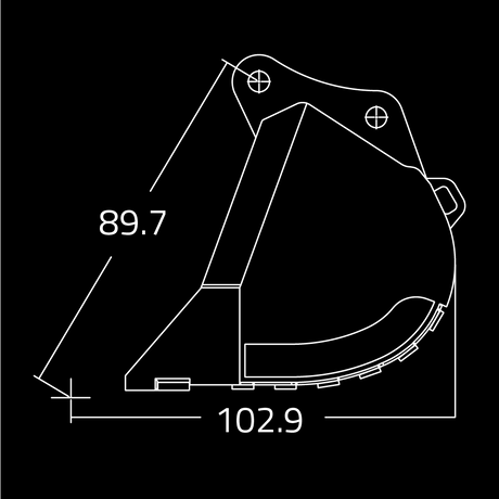WAIN ROY Dirt Bucket for excavators 110000 to 160000 lbs designed for efficient earthmoving and general purpose digging applications