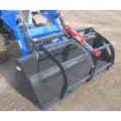  Haugen Attachments Compact Tractor &amp; Mini Skid Steer Material Grapple 