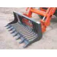Haugen Attachments Rod Grapple for compact tractors and mini skid steers for grabbing brush roots and debris during land clearing