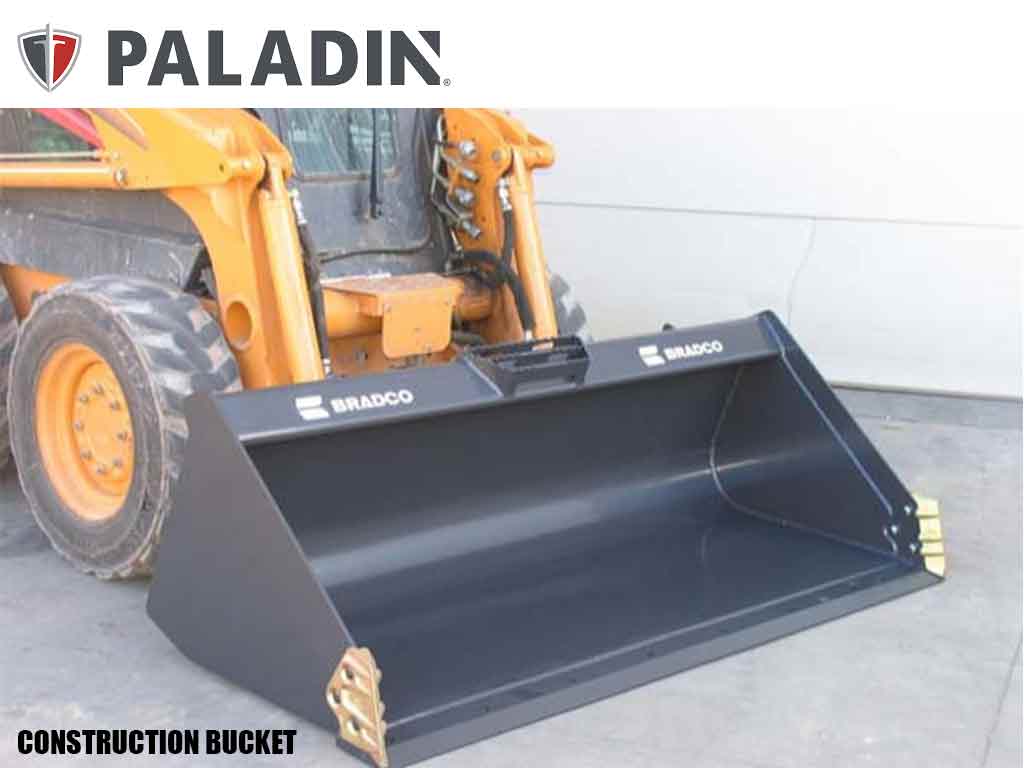 Paladin Bradco Construction Buckets for Skid Steer