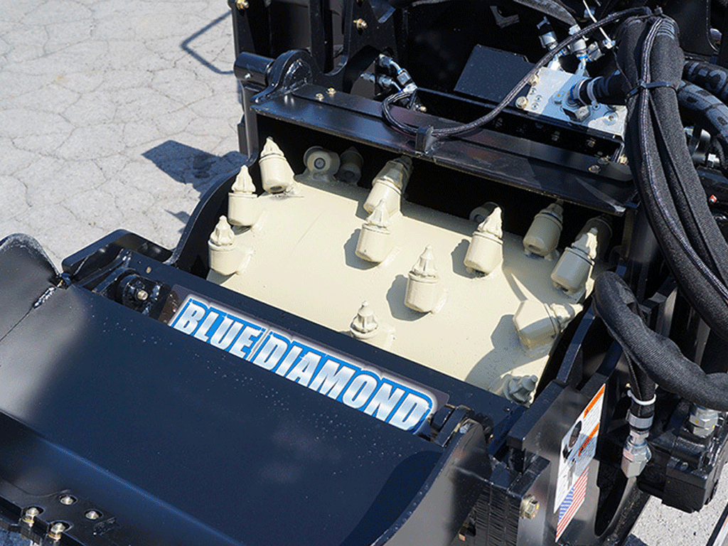 BLUE DIAMOND High Flow Cold Planer for Skid Steer 40" to 48" wide