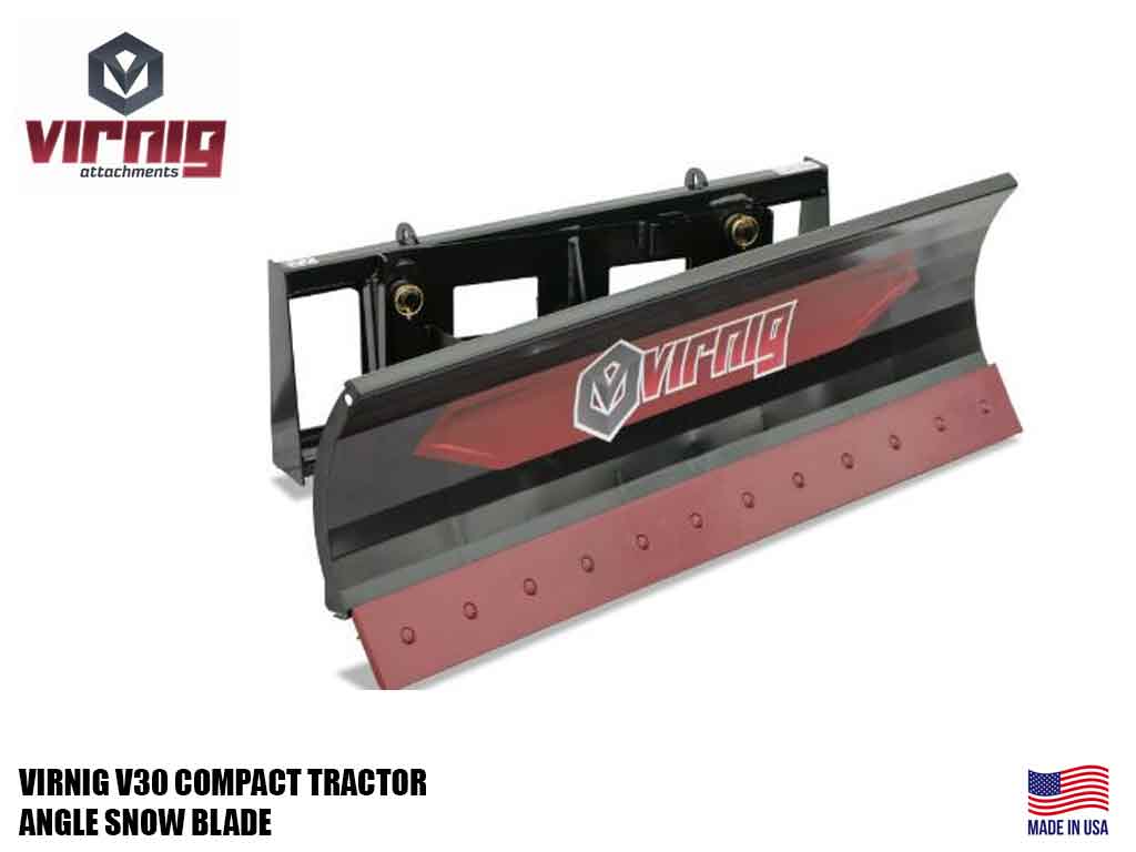 Virnig V30 Angle Snow Blade for Skid Steer