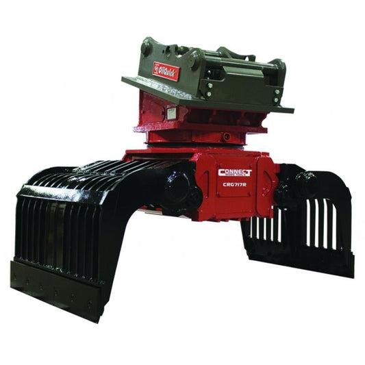 Connect Work Tools - Rotating Excavator Grapple Attachment