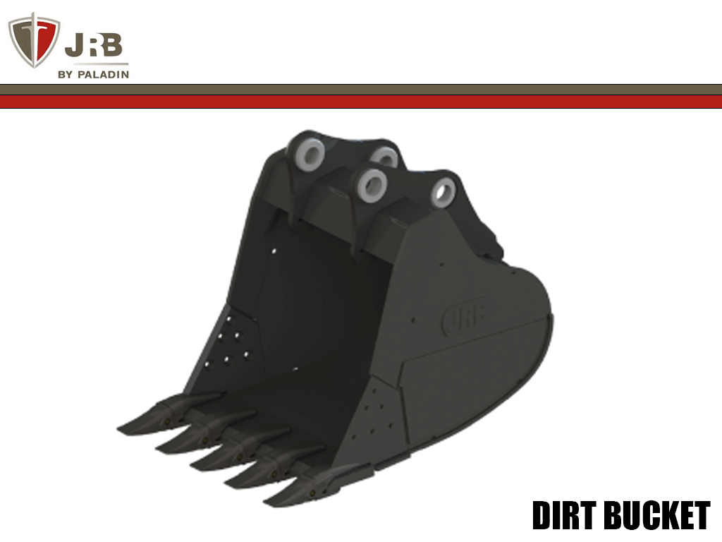 Paladin / JRB Dirt Buckets for Skid Steer - 35 Metric Ton Class Excavators