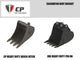 Paladin / CP Dirt Buckets for Skid Steer - 2 Metric Ton Class Excavators