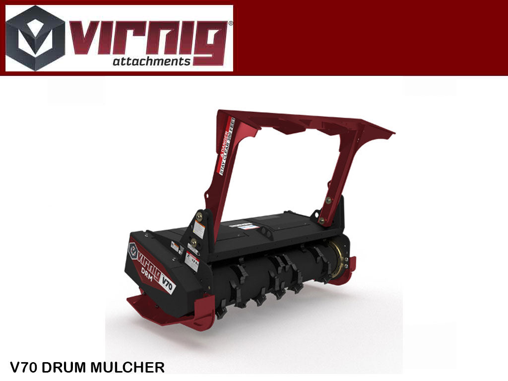 VIRNIG V70 Drum Mulcher for Skid Steer