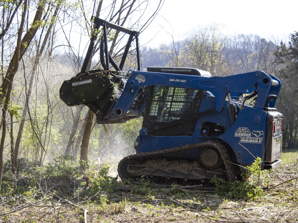 BLUE DIAMOND Drum Mulcher for Skid Steer