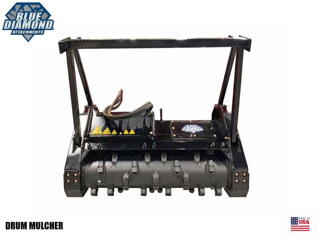 BLUE DIAMOND Drum Mulcher for Skid Steer