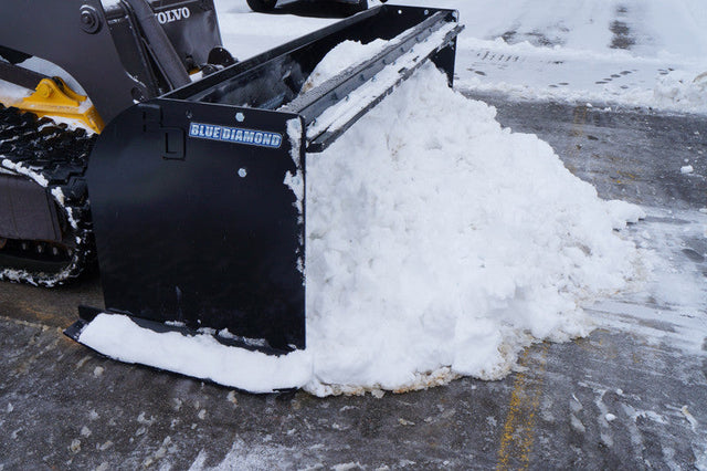 BLUE DIAMOND | Snow Pusher for Skid Steer - Heavy & Standard Duty