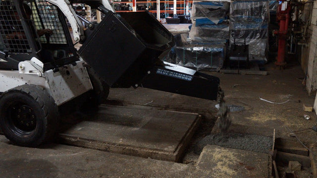 BLUE DIAMOND | Dispensing Bucket for Skid Steer