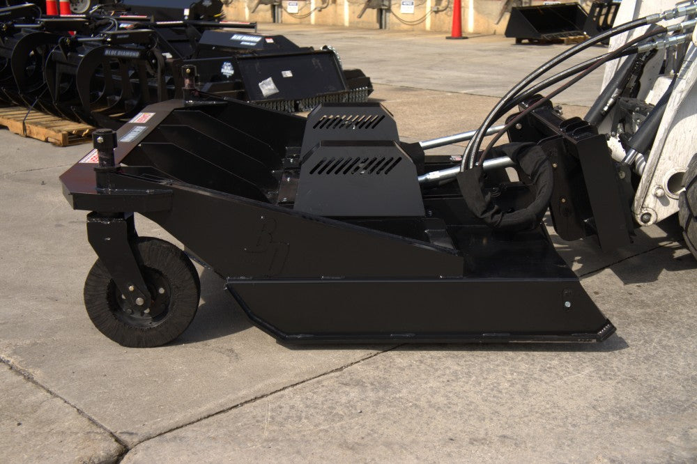BLUE DIAMOND Brush Cutter for Skid Steer - DUAL SPINDLE MOTOR