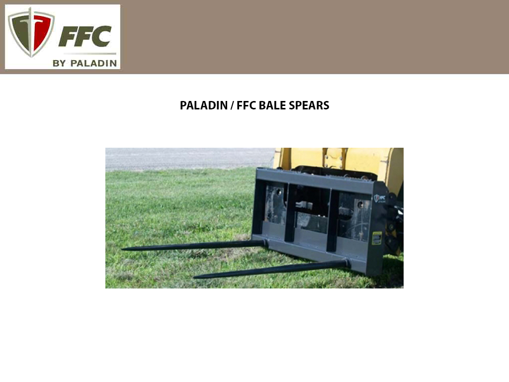 Paladin / FFC Bale Spears for Skid Steer