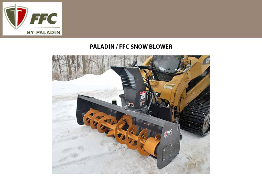 PALADIN / FFC SNOW BLOWER For Skid Steer