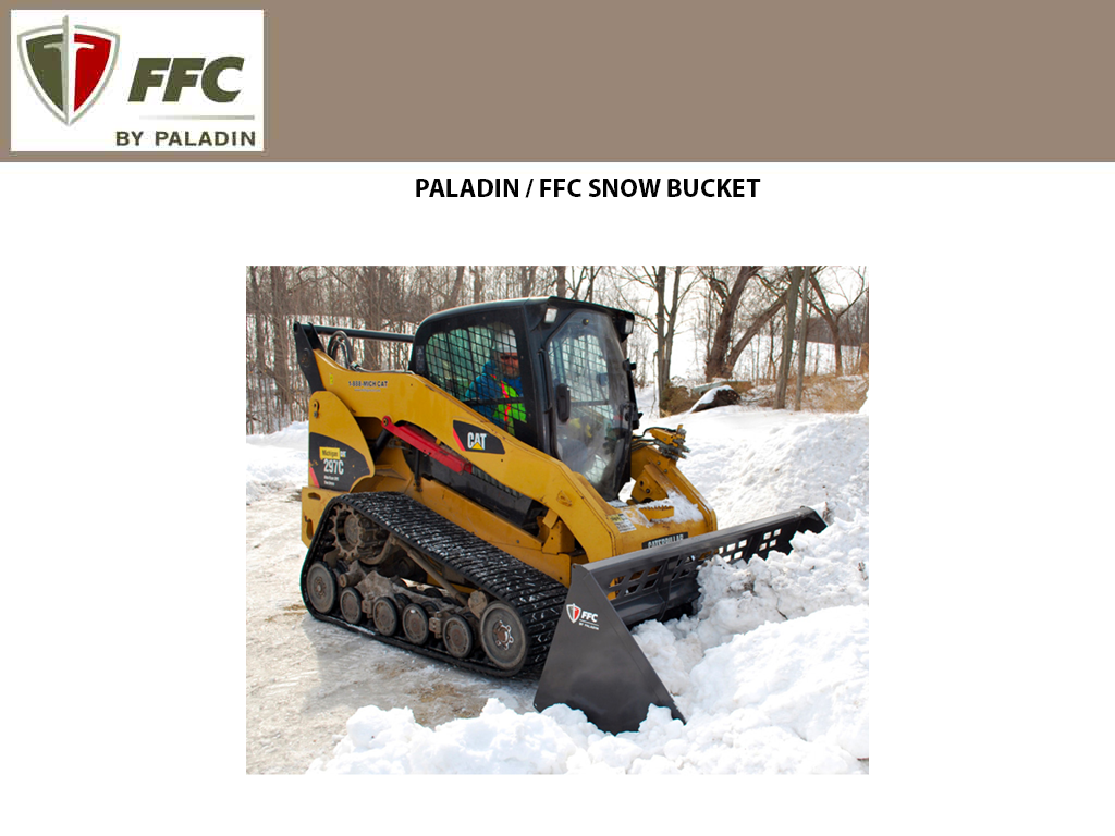 Paladin FFC Snow Buckets for Skid Steers