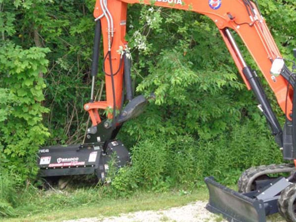 Paladin / Bradco Flail Mower for Skid Steer Excavator