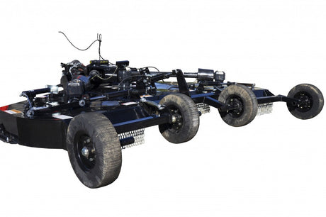 Blue Diamond Flex Wing Rotary Cutter Brush Hog for tractors designed for mowing large fields pastures and overgrown vegetation