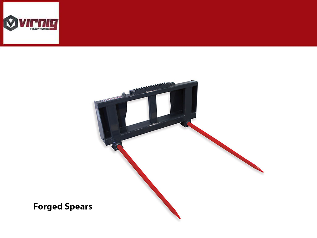 Virnig Hay Handling - Forged Hay Spears For Skid Steer