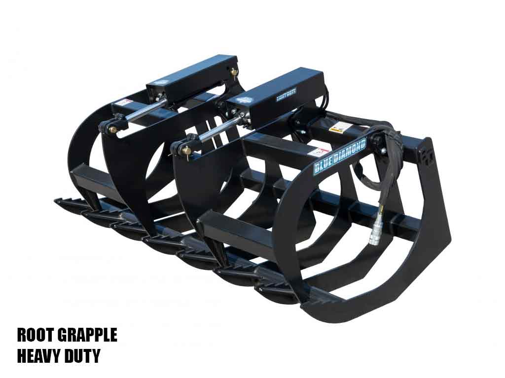 BLUE DIAMOND Root Grapple for Skid Steer Loader