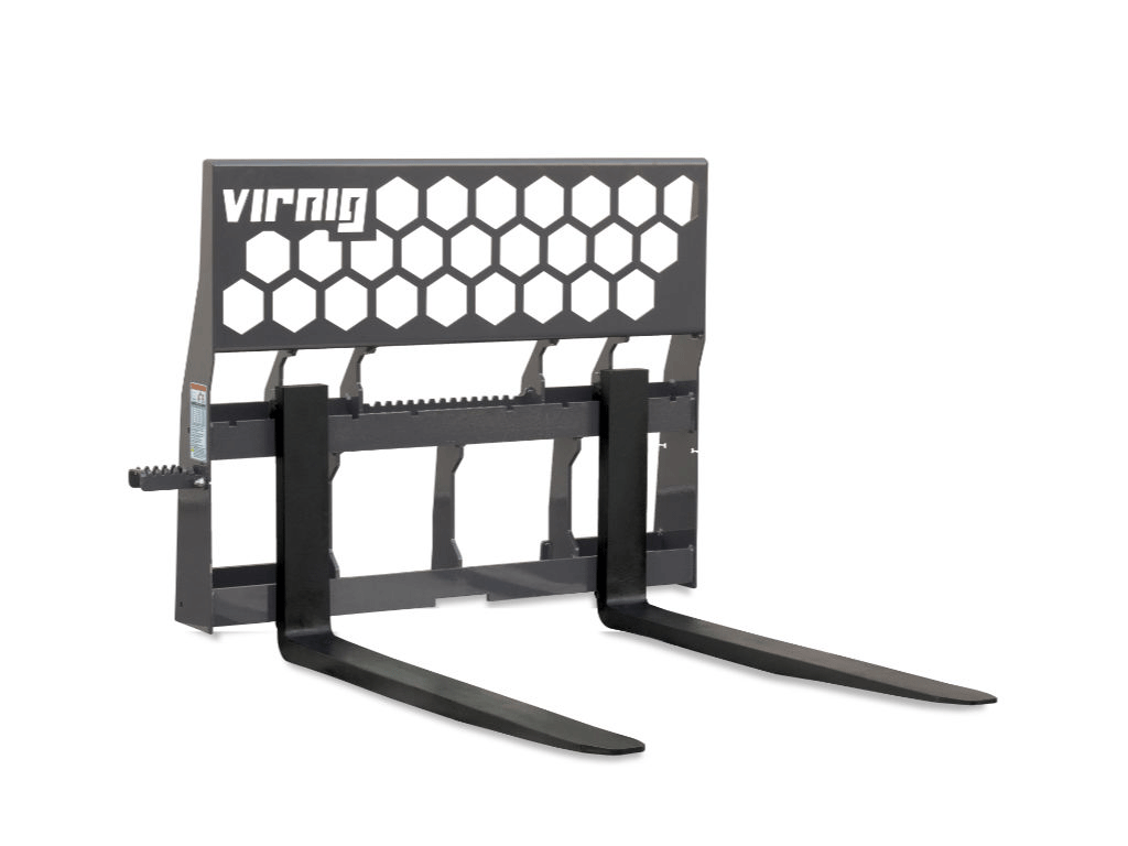 Virnig Hex-Guard Rail Pallet Fork For Skid Steer