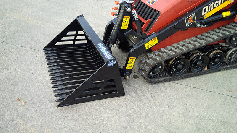 Blue Diamond Rock Bucket For Mini Skid Steer