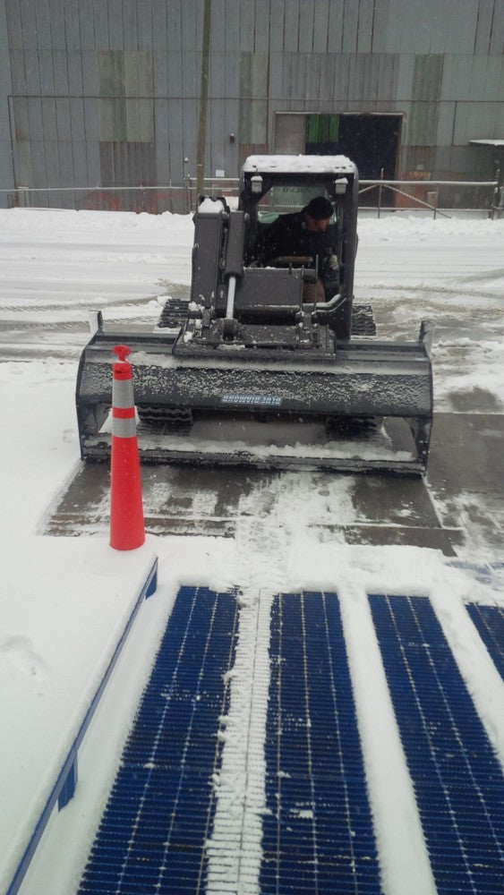 BLUE DIAMOND | Snow Pusher for Skid Steer - Heavy & Standard Duty