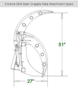 Rake Grapple Xtreme Duty CID For Skid Steer