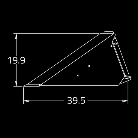 WAIN ROY Low Profile Long Bottom Buckets for Skid Steers Schema
