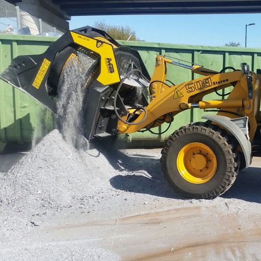 Liebherr MB-LS170 loader in action on a construction site