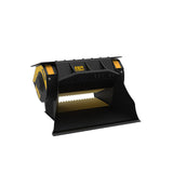 MB-L120-S2 skid steer loader bucket on a white background