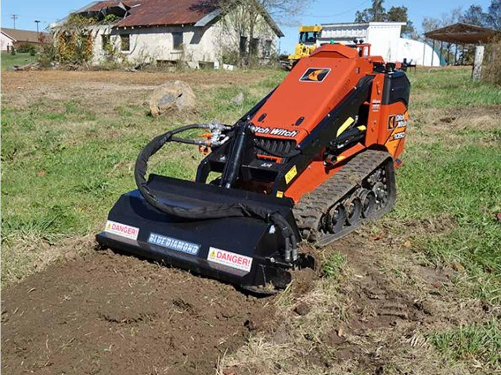 BLUE DIAMOND Rototiller for Mini Skid Steer